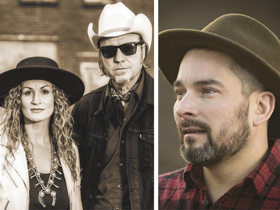 The next Blue Betty Sessions show at the George Link Jr. Gilmer Arts Playhouse will feature Ellijay’s Surrender Hill, left, and Hiawassee singer-songwriter Wyatt Espilan, right, and his band, The Riverstones. 