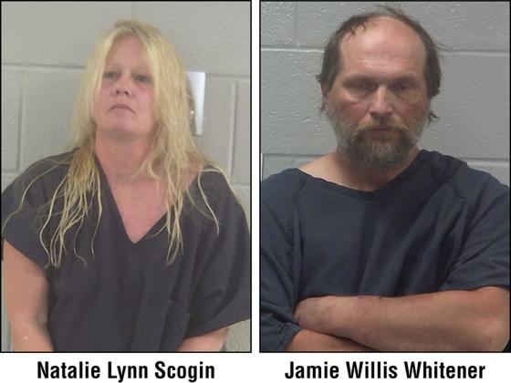 Jamie Willis Whitener, 44, and Natalie Lynn Scogin, 47, both of Murphy, N.C., were charged with trafficking heroin after being stopped on Hwy. 515 North in Gilmer County March 30.