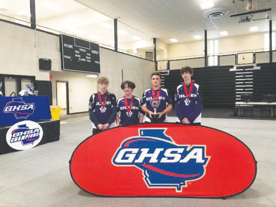 From left, are the Gilmer High School Rocket League Bobcats Canyon Adams, Holden Vines, Austin Long, Jackson Fountain.