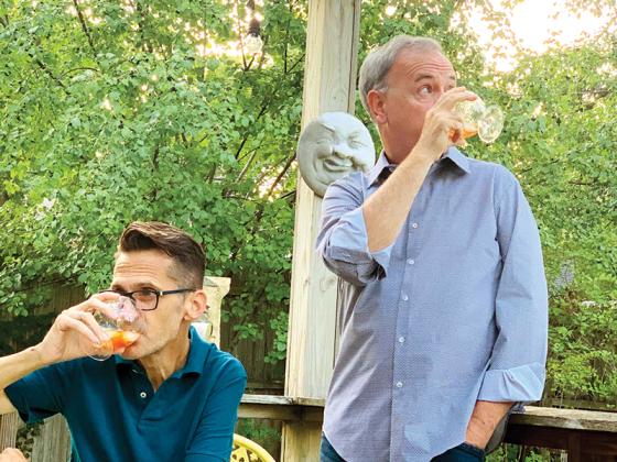 Pickens County chef Hans Rueffert, left, and Food Network personality Steve McDonagh team up for the new food-centric podcast “But I Digest.” Rueffert previously hosted two cooking shows on the ETC-3 channel. 