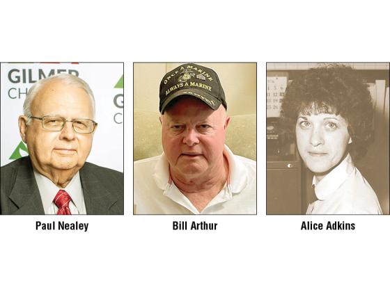 Paul Nealey, Bill Arthur and Alice Adkins