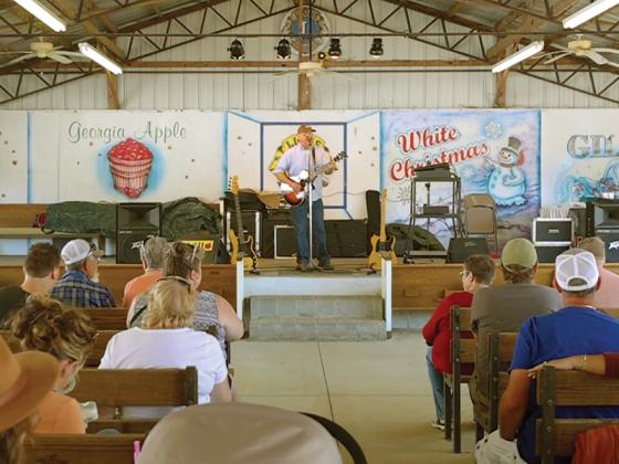 Ellijay's Dwight Sanford performs at Apple Festival