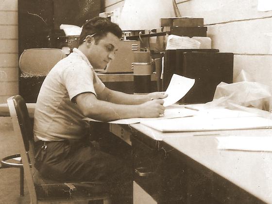 Roy Sanford is pictured during his employment with the AVCO Corporation, in which he was chief engineer on a heat shield project for NASA’s Apollo space missions.