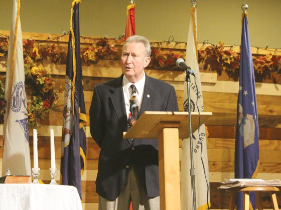 Guest speaker Mark Millican, author of the book “Some Gave All."