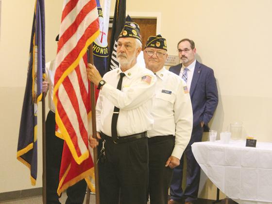 Placement of colors by the North Georgia Honor Guard.