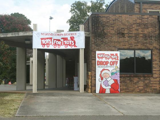 The headquarters for Gilmer County’s 2022 Toys for Tots campaign is located inside the Gilmer Civic Center in the space formerly used by the Boys and Girls Club. 