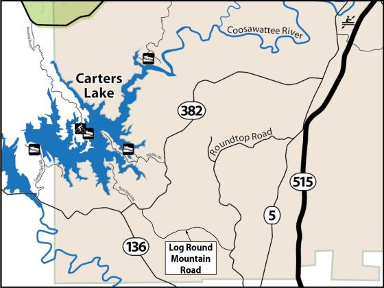 Abandonment of the middle portion of Log Round Mountain Road would allow a developer who bought a tract of land which fronts the middle portion of the road on both sides to have a seamless tract.