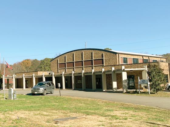 A warming center, which will be manned by volunteers when temperatures drop below 30 degrees, is located at the left side entrance of the Gilmer County Civic Center, seen below.