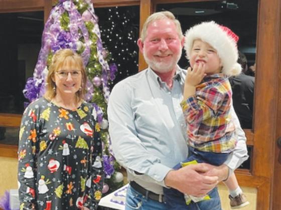 Ronald and Tina Watkins with grandson, Holden