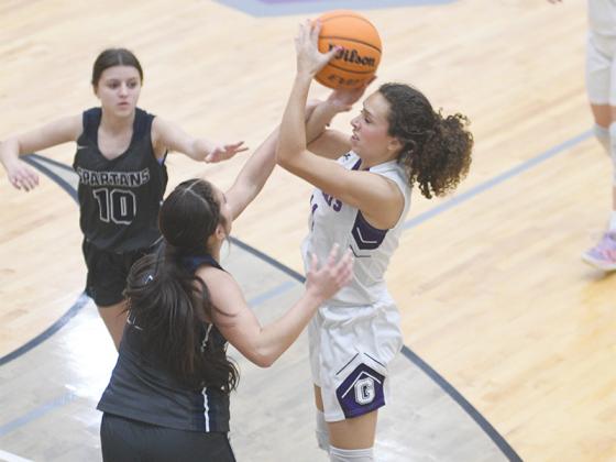 Gilmer High senior Maddie Wright and the Lady Cats completed their basketball season in the first round of last week’s region tournament.