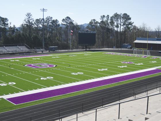 New turf on Pettit Field