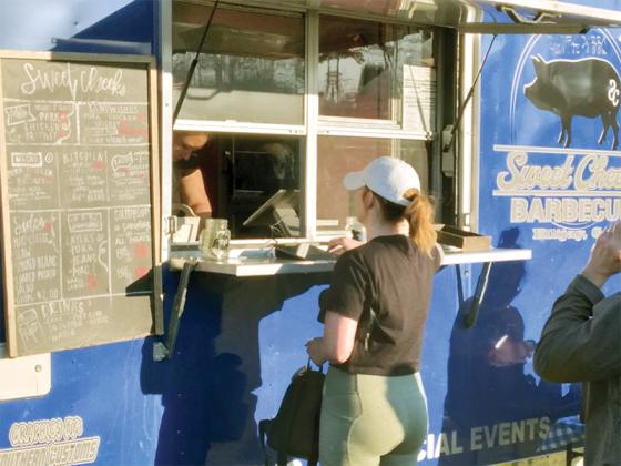 Sweet Cheeks Barbecue was among the Gilmer County eateries participating in the first Food Truck Tuesday at River Park.