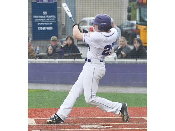 Gilmer High sophomore Noah Gutillo hit a two-run homer last Wednesday in the Bocbats’ 8-3 win over West Hall.