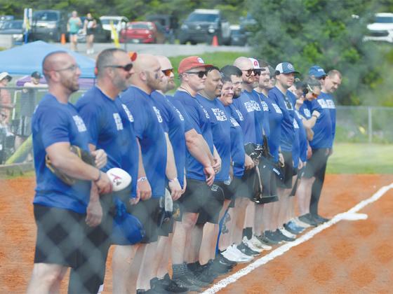 The police team, which included officers from the Gilmer Sheriff’s Office, East Ellijay Police and Georgia State Patrol, claimed victory and a year’s worth of bragging rights at the first-ever fundraiser for the local Shop With a Hero and Firefighters Kids Christmas programs.