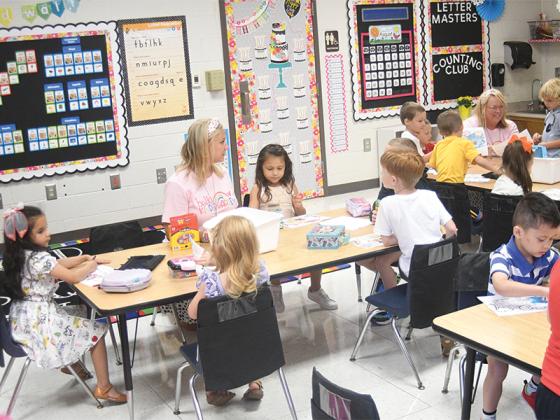 Laura Bramlett’s kindergarten class