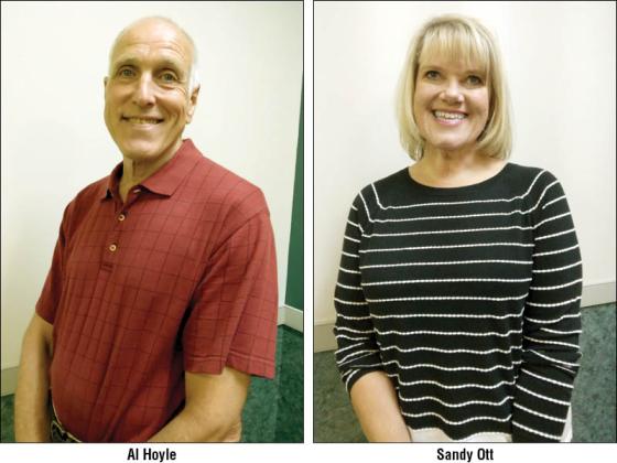 Mayoral candidates Al Hoyle, incumbent, and Sandy Ott