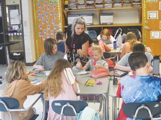 Katie Chastain’s fifth-grade class