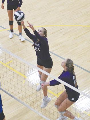 Gilmer High senior Hali Hice (24) racked up eight blocks in the Cats’ victory over Sonoraville.