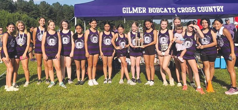 Above are Creek Middle School Lady Cat cross-country runners after placing second at last Monday’s North Georgia Championships.