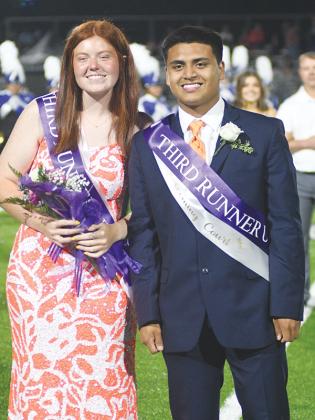 Third runners-up Madison Lyles and Jacob Becerra