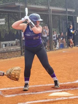 Clear Creek’s Kali McCardle had two hits versus White County last Monday.