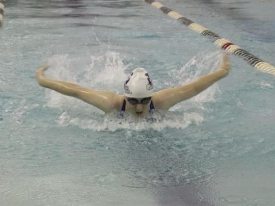 Gilmer’s Elizabeth Kucera placed ninth in the 200-yard individual medley last Saturday at Adairsville’s Tiger Plunge.