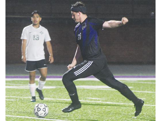 Gilmer senior Evan Turner scored a goal in his final game for the Bobcats last Thursday.
