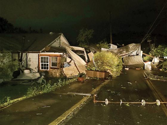 Ross MacLaren posted this pic of the destruction on Ellington Road. (Facebook photo)