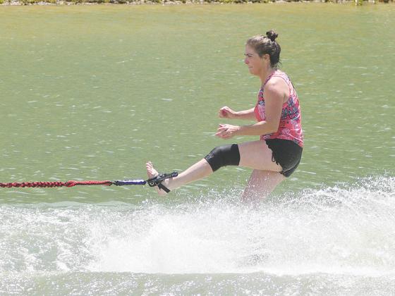 Jennifer Woods competes in the trick portion of the event.