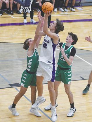 Jackson McVey scores two points during his junior season at Gilmer High School. He will play his senior season with Overtime Elite in Atlanta.