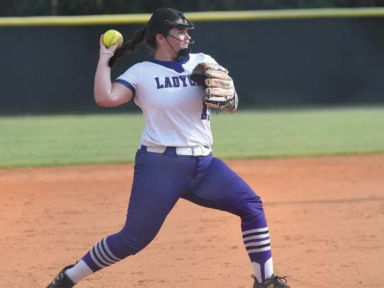 Gilmer High’s Gracie Gaitanoglou led the Lady Cats with a pair of hits last Thursday versus LaFayette.