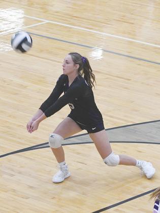 Aliza Chastain is one of five senior players to take the court for Gilmer High volleyball this season.