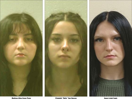 Madison Alina Grace Perez, Elizabeth “Rylie” Sue Henson, and Aspen Leigh Cagle