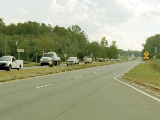 A view of Hwy. 515 without the Bradford pear trees.