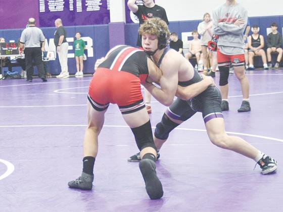 Gilmer sophomore captain Braelyn Nelson won three matches to begin the season last Saturday.