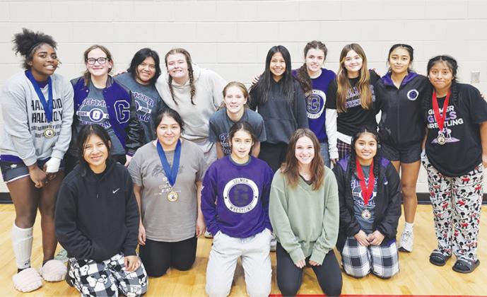 Above are Gilmer High School wrestlers and placers from last week’s Briar Patch tournament.