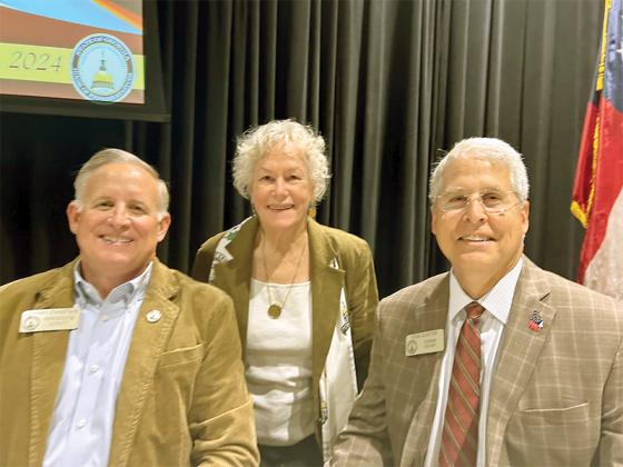 Rep Johnny Chastain with DNR Chairwoman Lynn Smith and Rep. Stan Gunter, of Blairsville.