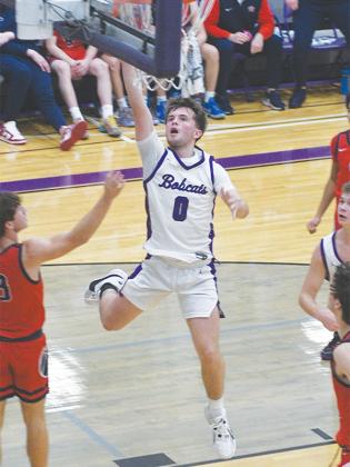 Gilmer junior Keegen Bryant scored 16 points last Wednesday in the Bobcats’ first round matchup against Monroe.