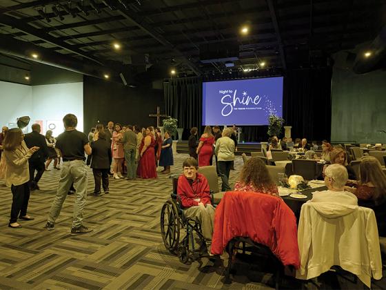 Attendees were up and dancing after enjoying a catered meal by Tram Taylor with Mountain Views Artisanal. 