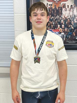 Ellijay’s Madden Hopkins is USA Wrestling’s Georgia freshman state champion at 190 pounds.