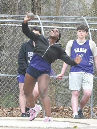 Lady Cat senior Amayah Jones won the Region 7-3A shot put with a throw of 33’ 11 1/2”.