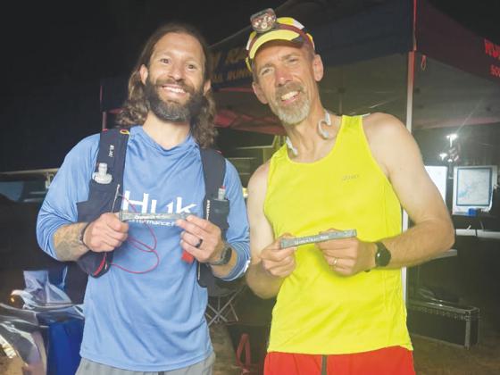 Above are Trent Brumfield and Tommy Jones after completing the annual 74-mile Georgia Death Race.