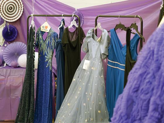 More than 200 prom dresses, 50+ men’s suit jackets, shoes, jewelry and other accessories were donated to Kiwanis Club’s “Project Prom.”