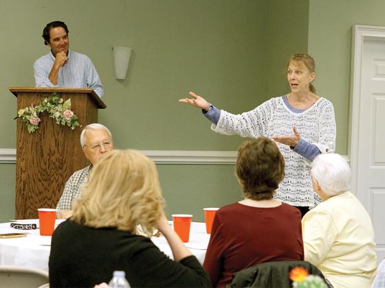 The Faith, Hope and Charity Recycle Store held its annual grant reception April 22. Grant Chairman Steve Purvis recognized recipients.