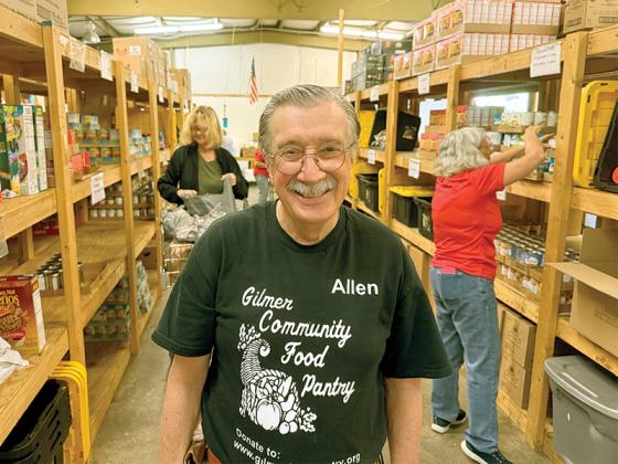 Gilmer Community Food Pantry director Allen Triebel is stepping down from the role in November and searching for new leadership. 