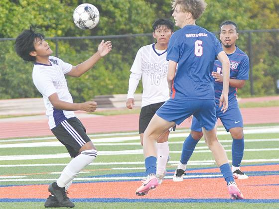 Bobcat Willian Ramirez controls the ball in the midfield for the Cats.
