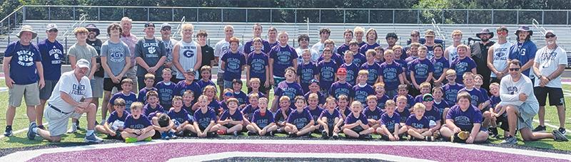 Fifty-five young Bobcats were in attendance for Gilmer High’s youth football camp that focused on proper technique and the game’s basics such as passing, running, tackling and kicking.