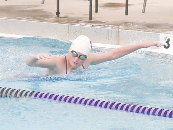 Gilmer swimmer Addison Potter