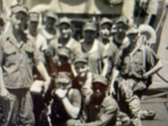 Squad leader Bill Craig, standing at left holding a 81mm mortar-sight box, was “flabbergasted” when he learned fellow veteran Bob Waechter (just behind his left shoulder in a white T-shirt) was joining local Marine Corps League Detachment 1280. In the photo aboard the troop ship USS Heron, both were headed to Vietnam with a mortar platoon as part of Headquarters & Service Company, 2nd Battalion of the 26th Marines. “It’s a small world,” Craig noted. (Contributed Photo)