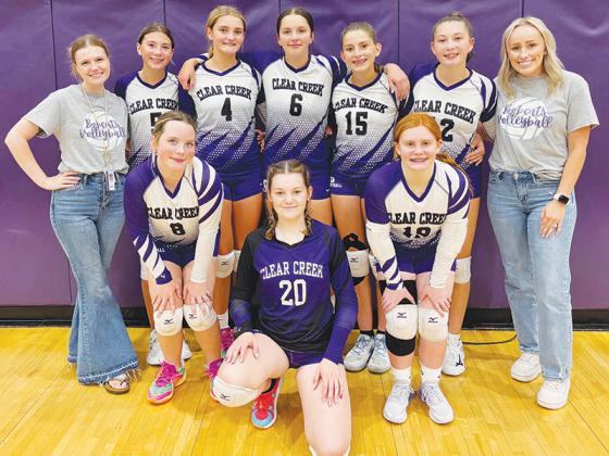 Clear Creek Middle School volleyball team
